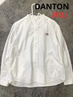 カニ様専用！！ダントン 38 コットン100% ノーカラー長袖シャツ