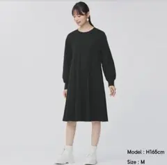 【新品タグ付き】GU フレアミディワンピース　3XL大きいサイズ