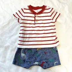 （18）（3-6m）GAP ロンパース　セットアップ風　半袖