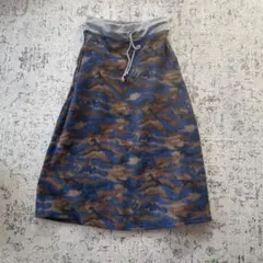 迷彩柄 ニット タイト スカート