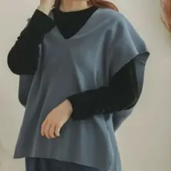 SENSE OF PLACE　Vネックコクーンベスト