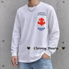 激レア極美品Chrome Heartsパリ限定長袖Tシャツ ロンTホワイト正規品のサムネイル