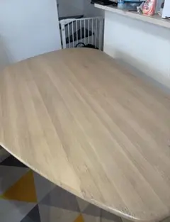 美品】豆型ダイニングテーブル180cm ナチュラルOC - メルカリ