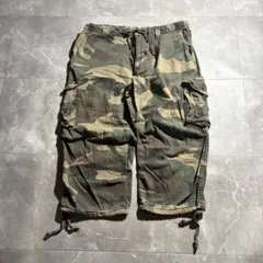90s ALPHA 膝下丈 camo half-pants y2kのサムネイル
