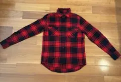 Collective チェックネルシャツ 赤×黒　Mサイズ相当