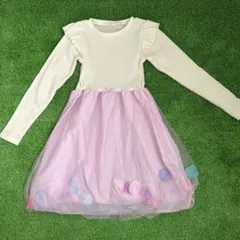 フリル付きワンピース　130サイズ