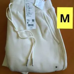 新品　ヒートテックボアスウェットパンツ　М　白　ユニクロ　新品　暖かい