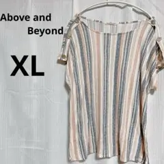 Above and Beyond 【XL】 Tシャツ カットソー ストライプ