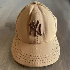 New Era ニューエラ 59FIFTY キャップ　ベージュ　茶色