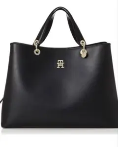 Tommy Hilfiger ブラック トートバッグ⭐︎タグ付き