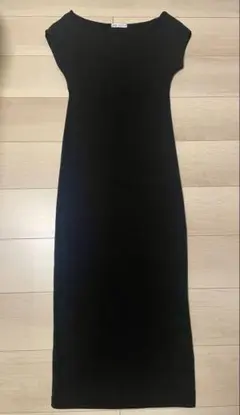 ZARA ザラ　ブラック 半袖 ロングワンピース Mサイズ