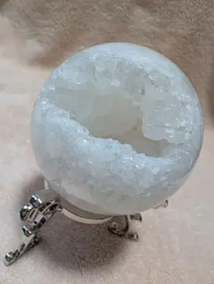 水晶 笑口 ジオード 天然石 スフィア