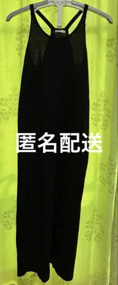 GU ブラック キャミワンピース ロングワンピース