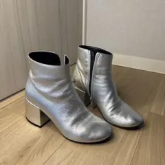 MM⑥シルバー ジッパーブーティ ブロックヒール 2026年最新】MM6 Maison Margiela レディース ブーティの人気アイテム