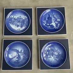 Royal Copenhagen イヤープレート 4枚セット 2014-2018