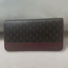 GANNI VALENTINO合成皮革 長財布 ダークブラウン ボルドーのサムネイル