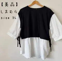 重ね着風チュニック3l