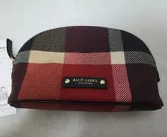 未使用☆新品　BLUE LABEL　クレストブリッジ クレストチェック柄　ポーチ