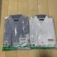 ノーアイロン長袖ワイシャツ39-82の2枚セット