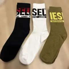 DIESEL ソックス 3足セット24-27cm