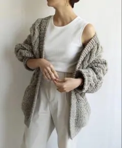 TODAYFUL　ケーブルハンドニットカーディガン 38サイズ