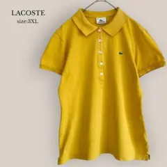 ラコステLACOSTE 半袖ポロシャツ　ゴルフ　ロゴ　大きいサイズ　3XLのサムネイル