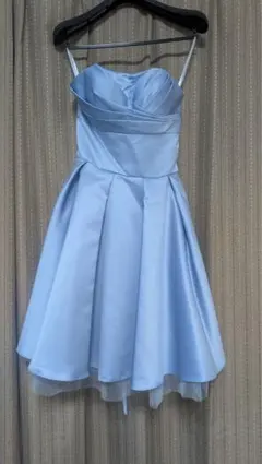 ライトブルー パーティードレス Sサイズ