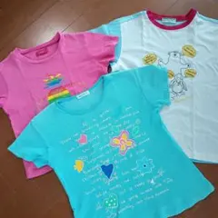 familiar BEBE マンシングウェア Tシャツ 女の子3枚セットのサムネイル