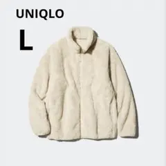 美品 UNIQLO メンズ L ファーリー フリース　フルジップ ジャケット