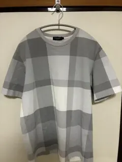 BLACK LABEL チェック柄 半袖Tシャツ グレー系のサムネイル