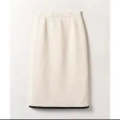 【80%off】 LOULOU WILLOUGHBY ツイード スカート 白のサムネイル