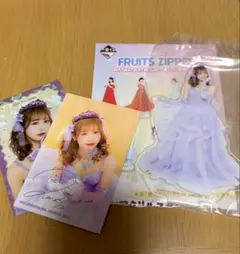 FRUITSZIPPER一番くじ 仲川瑠夏 アクスタ ステッカーセット