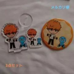 TSUTAYAブルーロック×ぼのぼの　國神錬介　アクスタ、缶バ、シール3点セット