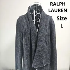 【人気⭐LAUREN RALPH LAUREN】黒　グレー　アウター　サイズLのサムネイル