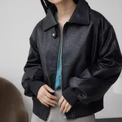 AZUL BY MOUSSY フェイクレザージャケット