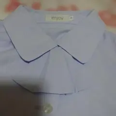 着用1回のみ　カーシー　enjoy 長袖リボン付きブラウス　サイズ9号　事務服
