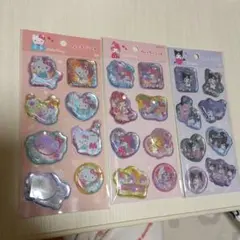 正規品新品サンリオ　ハローキティ・マイメロディ・クロミ　ウォーターシール3セット