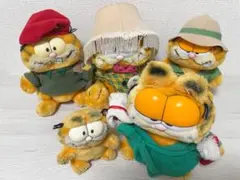 激レア】ガーフィールド ぬいぐるみ 5点 ブルー系セット - メルカリ