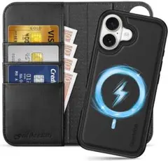 SHIELDON iPhone17 対応 手帳型ケース 2in1分離式 本革