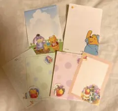 ⦅くまのプーさん⦆メモ帳7種類