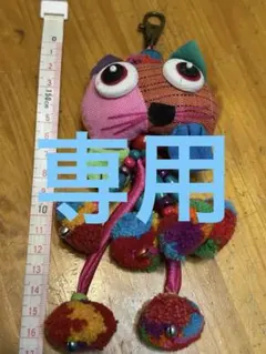 カラフル猫キャラクター キーホルダー マスコット　輸入雑貨