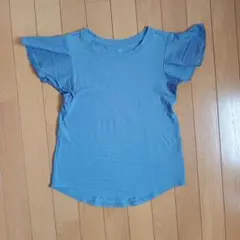 GAP Kids フリルスリーブ Tシャツ ブルー L(10)のサムネイル