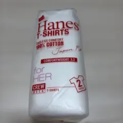 Hanes JAPAN FIT for HER クルーネックTシャツ L 2枚組のサムネイル