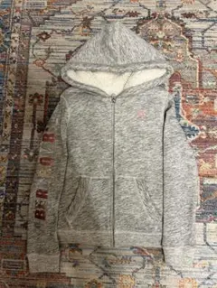 値下げ新品　abercrombie kids フード付きパーカー 7/8 グレー