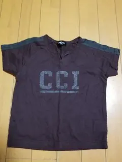 未使用COMME CA ISM CCIロゴ Tシャツ 100A