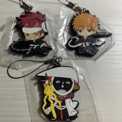 BLEACH キャラクターラバーストラップ 3個セット/レア中古