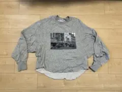 JOHNBULL グレー 写真プリント トレーナーのサムネイル