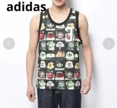 adidas Originals アディダス　総柄 タンクトップ　XS