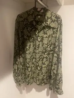 和柄 長袖カットソー