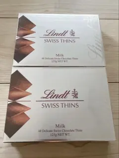 【新品未開封】Lindt リンツ チョコレート ミルク エキストラシン 2箱のサムネイル